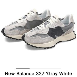 Brand new never worn New balance 327 grey white mens 7.5 (W8.5)